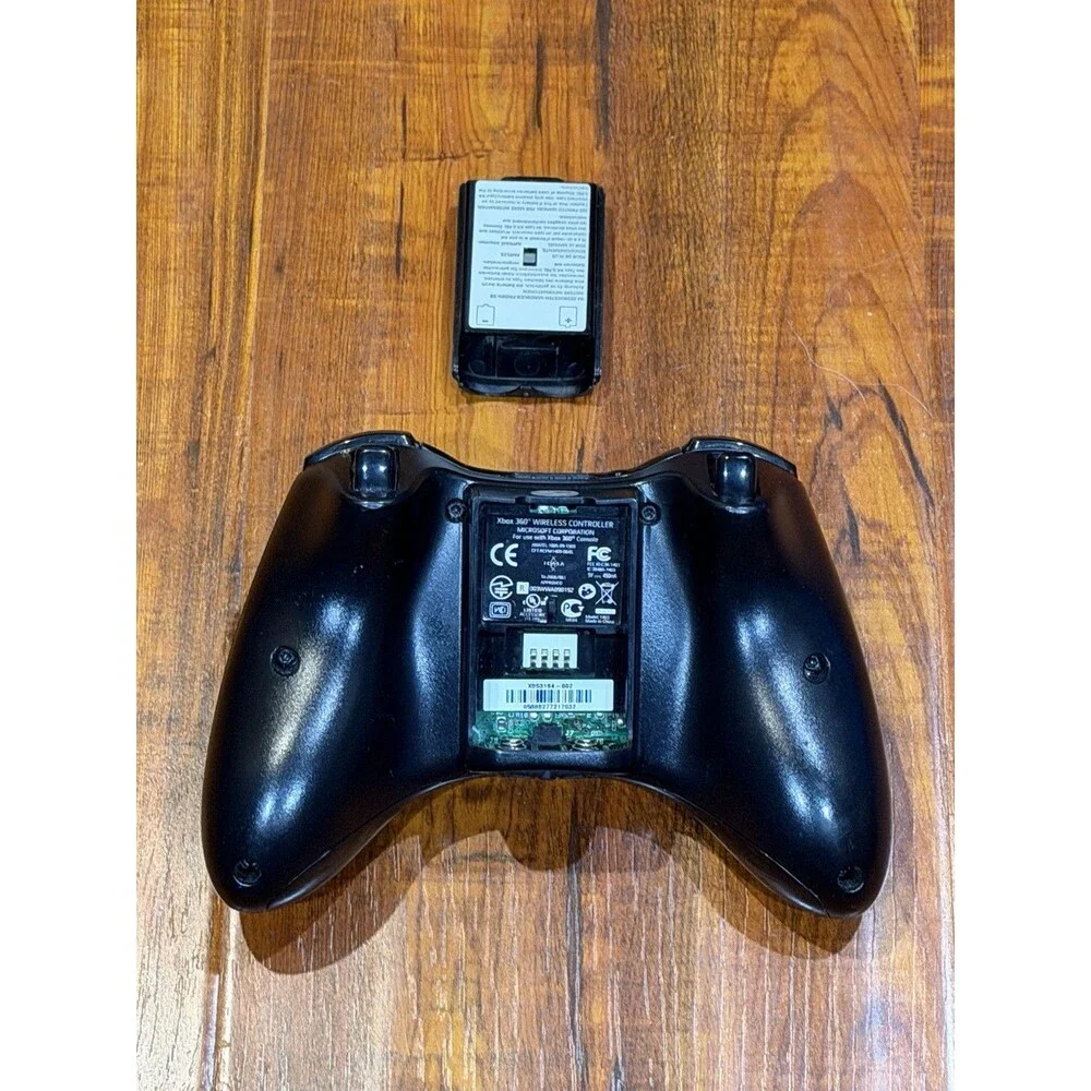 3 x Genuine OEM Black Microsoft Xbox 360 Wireless Controller - Works